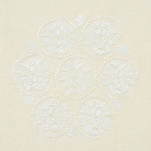 Load image into Gallery viewer, SCHUMACHER ISLA HAND EMBROIDERY FABRIC 77491 / IVORY
