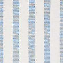 Load image into Gallery viewer, SCHUMACHER KETLEY PERFORMANCE STRIPE FABRIC 77562 / BLUE