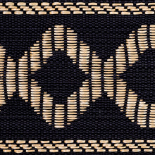 Load image into Gallery viewer, Schumacher Briar Raffia Tape Trim 77583 / Black