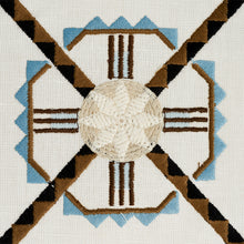 Load image into Gallery viewer, SCHUMACHER CHAMIZAL EMBROIDERY FABRIC 77600 / NEUTRAL &amp; SKY