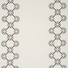 Load image into Gallery viewer, SCHUMACHER CHAMIZAL EMBROIDERY FABRIC 77600 / NEUTRAL &amp; SKY