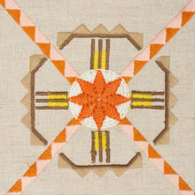 Load image into Gallery viewer, SCHUMACHER CHAMIZAL EMBROIDERY FABRIC 77602 / ORANGE &amp; PINK