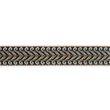 Load image into Gallery viewer, Schumacher Marion Velvet Tape Trim 77621 / Black
