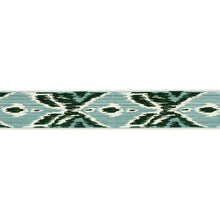 Load image into Gallery viewer, Schumacher Xenia Velvet Tape Trim 77630 / Peacock