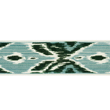 Load image into Gallery viewer, Schumacher Xenia Velvet Tape Trim 77630 / Peacock