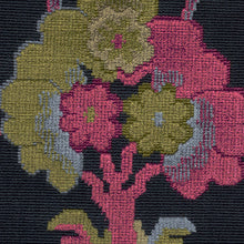Load image into Gallery viewer, SCHUMACHER JENNIE VELVET FABRIC 77740 / MIDNIGHT &amp; MAGENTA