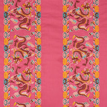 Load image into Gallery viewer, SCHUMACHER LOTAN DRAGON EMBROIDERY FABRIC 78092 / PINK