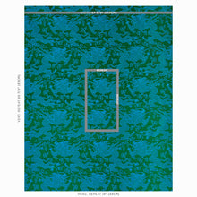 Load image into Gallery viewer, SCHUMACHER RUAN DRAGON DAMASK FABRIC 78100 / EMERALD