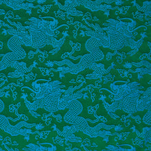 Load image into Gallery viewer, SCHUMACHER RUAN DRAGON DAMASK FABRIC 78100 / EMERALD