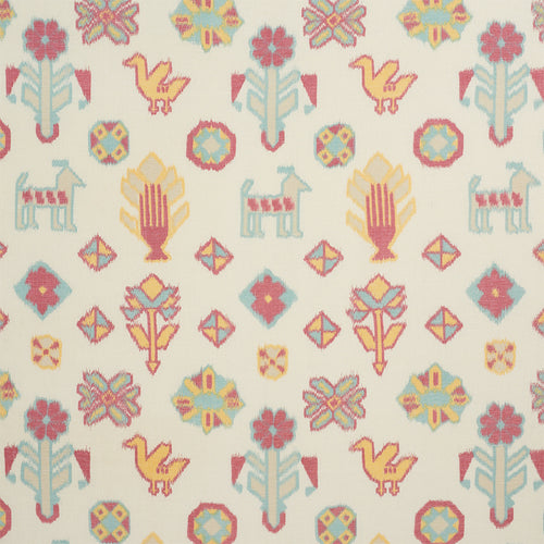 SCHUMACHER CHUSKA WARP PRINT FABRIC 78140 / MULTI