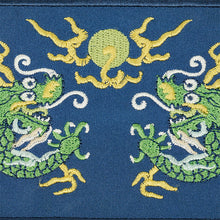 Load image into Gallery viewer, Schumacher Lili Dragon Tape Trim 78171 / Blue