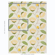 Load image into Gallery viewer, SCHUMACHER CELINDA EMBROIDERY FABRIC 78300 / YELLOW