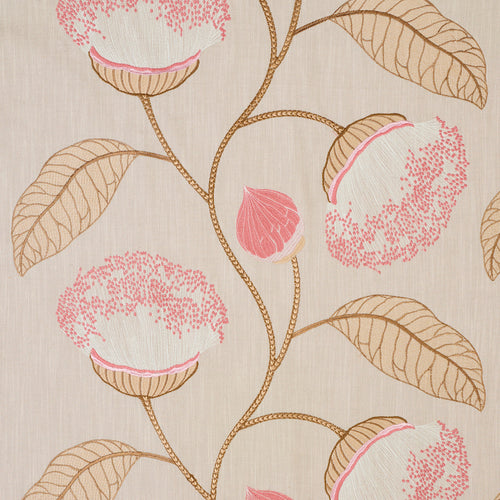 SCHUMACHER CELINDA EMBROIDERY FABRIC 78302 / BLUSH