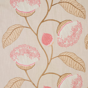 SCHUMACHER CELINDA EMBROIDERY FABRIC 78302 / BLUSH