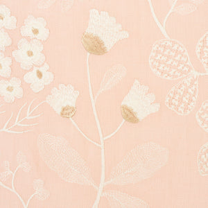 SCHUMACHER EMALINE EMBROIDERY FABRIC 78310 / BLUSH
