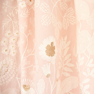 SCHUMACHER EMALINE EMBROIDERY FABRIC 78310 / BLUSH