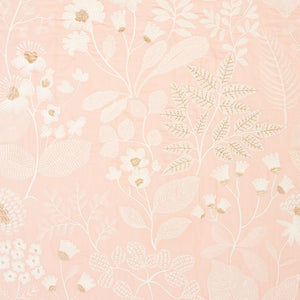 SCHUMACHER EMALINE EMBROIDERY FABRIC 78310 / BLUSH