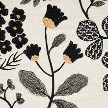 Load image into Gallery viewer, SCHUMACHER EMALINE EMBROIDERY FABRIC 78312 / BLACK