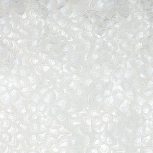 SCHUMACHER LOTUS EMBROIDERY FABRIC 78341 / PEARL