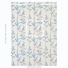 Load image into Gallery viewer, SCHUMACHER CYNTHIA EMBROIDERED PRINT FABRIC 78350 / BLUE