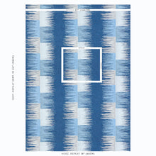 Load image into Gallery viewer, Schumacher Sunburst Stripe Embroidery Fabric 78402 / Blues