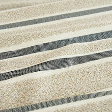 Load image into Gallery viewer, SCHUMACHER OHARA STRIPE INDOOR/OUTDOOR FABRIC 78492 / TAUPE