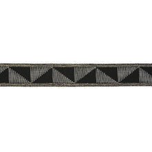 Load image into Gallery viewer, Schumacher Teague Tape Indoor/Outdoor Trim 78532 / Black