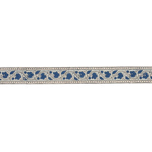 Load image into Gallery viewer, Schumacher Mila Hand Block Print Tape Trim 78591 / Blue