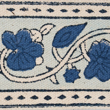 Load image into Gallery viewer, Schumacher Mila Hand Block Print Tape Trim 78591 / Blue
