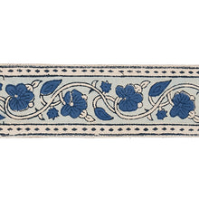 Load image into Gallery viewer, Schumacher Mila Hand Block Print Tape Trim 78591 / Blue