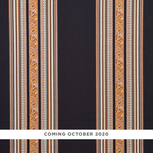 Schumacher Markova Stripe Fabric 78600 / Black
