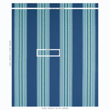 Load image into Gallery viewer, Schumacher Markova Stripe Fabric 78602 / Navy