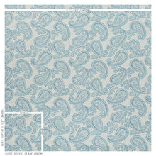 Load image into Gallery viewer, SCHUMACHER MILENA PAISLEY FABRIC 78721 / SKY