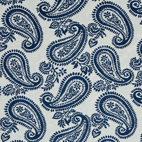 SCHUMACHER MILENA PAISLEY FABRIC 78722 / BLUE