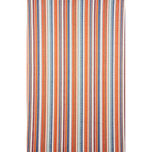 Load image into Gallery viewer, SCHUMACHER ZUNI STRIPE FABRIC 78730 / BLUE &amp; ORANGE