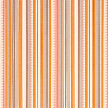 Load image into Gallery viewer, SCHUMACHER ZUNI STRIPE FABRIC 78732 / ORANGE &amp; PINK