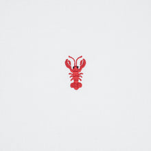 Load image into Gallery viewer, SCHUMACHER LOBSTER EMBROIDERY FABRIC 78801 / WHITE