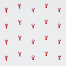 Load image into Gallery viewer, SCHUMACHER LOBSTER EMBROIDERY FABRIC 78801 / WHITE