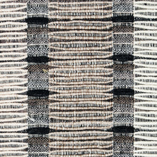 Load image into Gallery viewer, Schumacher Palopo Hand Woven Stripe Fabric 78820 / Black