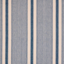 Load image into Gallery viewer, Schumacher Ipala Hand Woven Stripe Fabric 78830 / Ocean