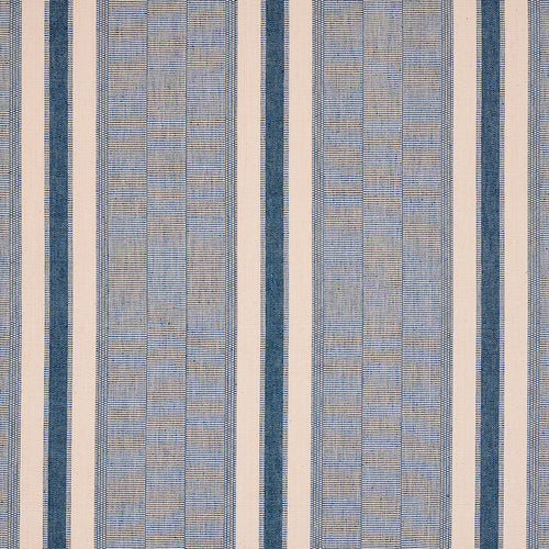 Schumacher Ipala Hand Woven Stripe Fabric 78830 / Ocean