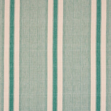 Load image into Gallery viewer, Schumacher Ipala Hand Woven Stripe Fabric 78832 / Duck Egg