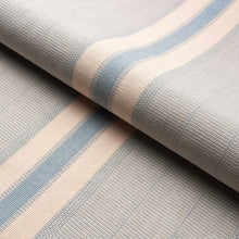 Load image into Gallery viewer, Schumacher Ipala Hand Woven Stripe Fabric 78834 / Sky