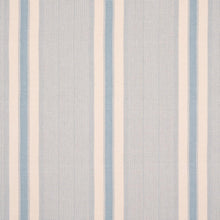 Load image into Gallery viewer, Schumacher Ipala Hand Woven Stripe Fabric 78834 / Sky