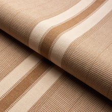 Load image into Gallery viewer, Schumacher Ipala Hand Woven Stripe Fabric 78835 / Carmel