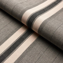 Load image into Gallery viewer, Schumacher Ipala Hand Woven Stripe Fabric 78836 / Pitch
