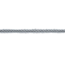 Load image into Gallery viewer, Schumacher Carmo Gimp Trim 79021 / Silver &amp; Black