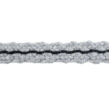 Load image into Gallery viewer, Schumacher Carmo Gimp Trim 79021 / Silver &amp; Black