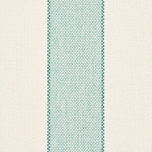 Load image into Gallery viewer, SCHUMACHER BLUMONT STRIPE INDOOR/OUTDOOR FABRIC 79053 / AQUA