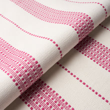 Load image into Gallery viewer, SCHUMACHER LUBECK STRIPE FABRIC 79095 / PINK